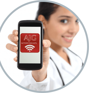 AJG Author Podcast logo