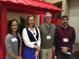 WGO TTT in Taipei, Taiwan, with the four ACG-sponsored attendees: Amy Oxentenko, MD, FACG (faculty), Laura Raffals, MD (participant), Eamonn Quigley, MD, FACG (faculty) and Vivek Kaul, MD, FACG (participant).